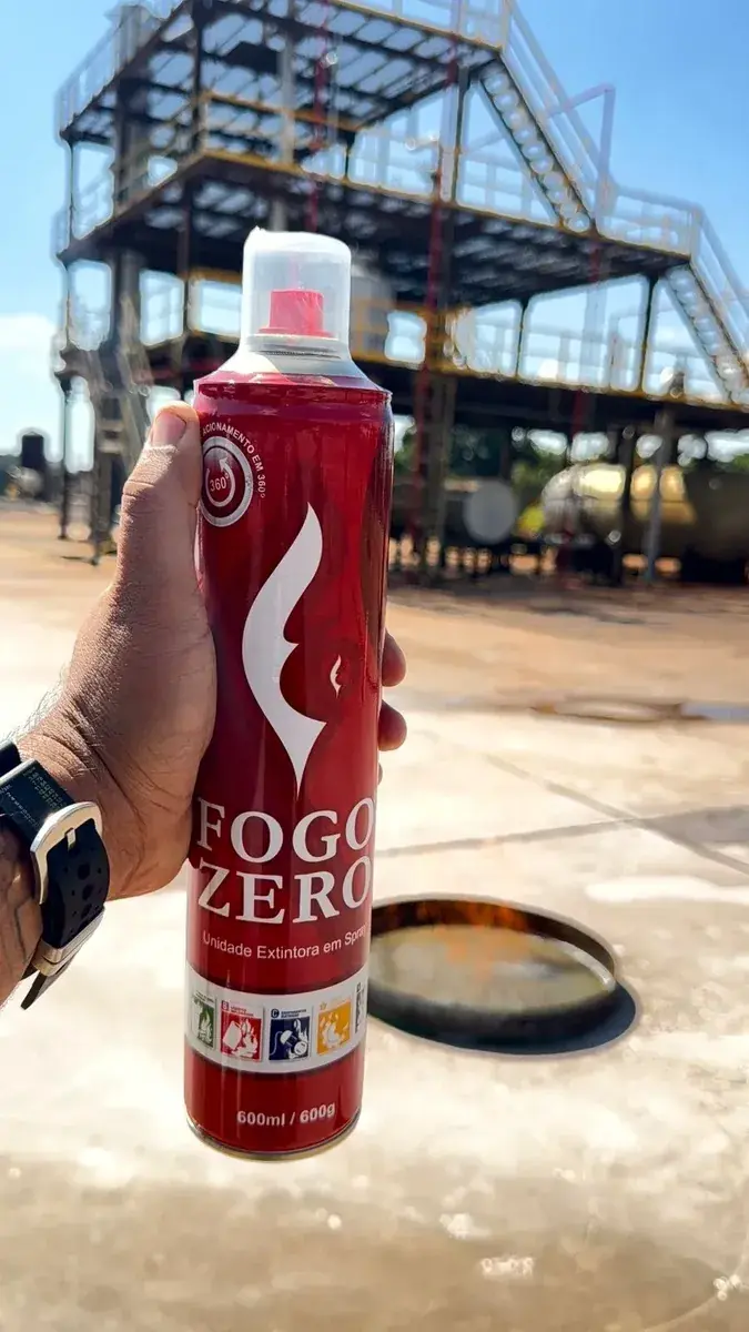 Fogo Zero Spray Portátil 600 Ml Combate Toda Classes De Fogo - imagem 4