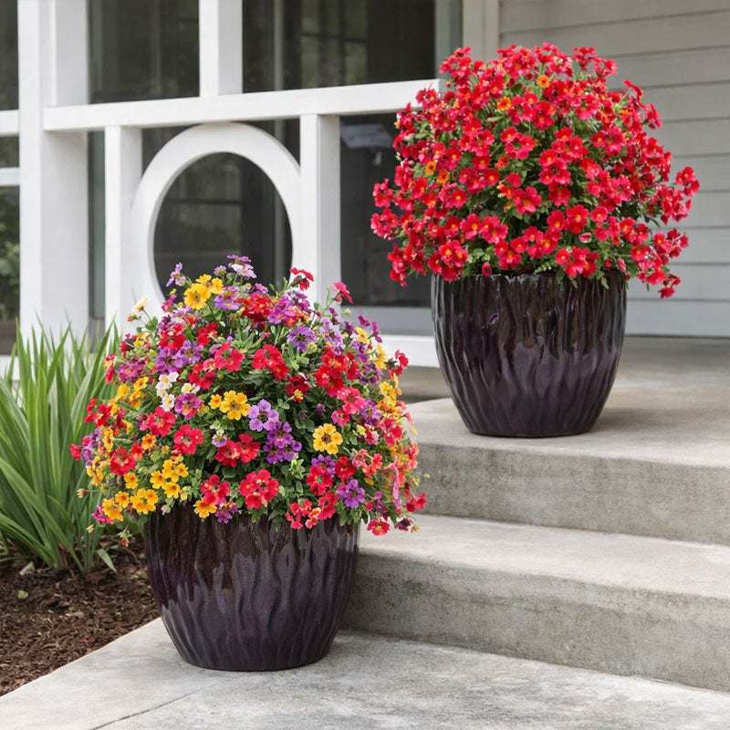 Buquê Artificial de Eucalipto e Violeta com Estaca para Jardim - imagem 6