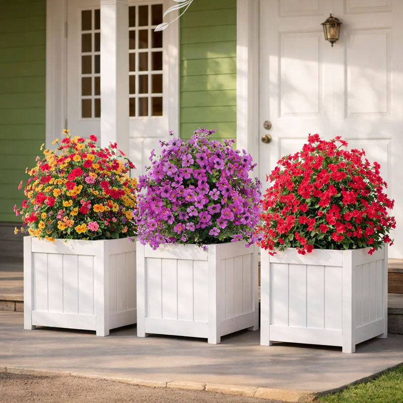 Buquê Artificial de Eucalipto e Violeta com Estaca para Jardim - imagem 8