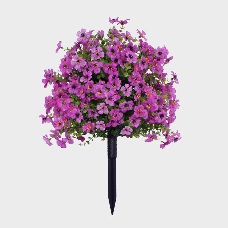 Buquê Artificial de Eucalipto e Violeta com Estaca para Jardim - imagem 9