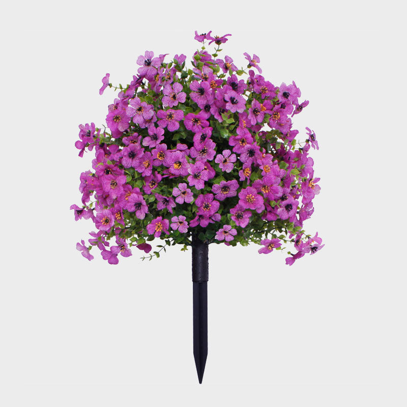 Buquê Artificial de Eucalipto e Violeta com Estaca para Jardim - imagem 9